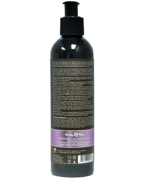Earthly Body Hemp Seed Massage LOTION Lavender